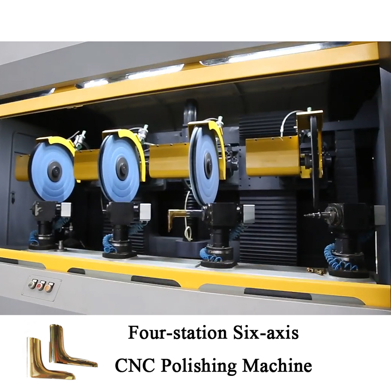 CNC Metal Polishing Machine Automatic Buffing Grinder Mirror Finish Equipment for brass faucets