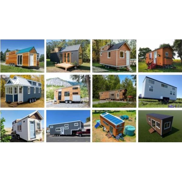 2 Story Prefabricated Light Steel Srtucture Tiny House On Wheels