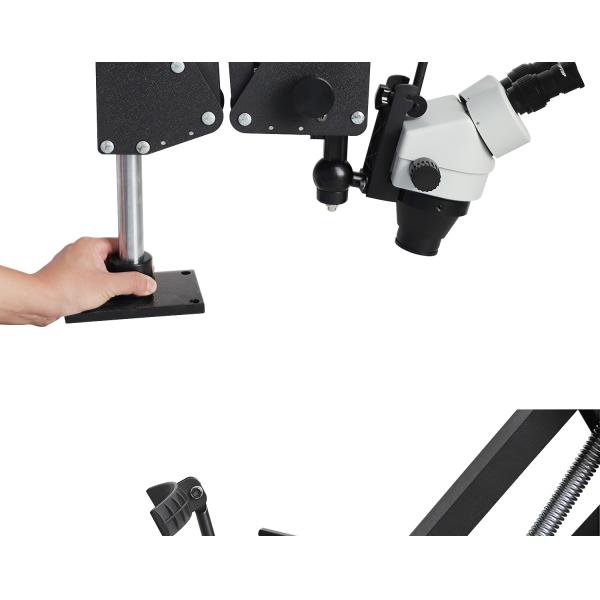 Универсальный настольный микроскоп для ювелиров с пружинным кронштейном Super Clear