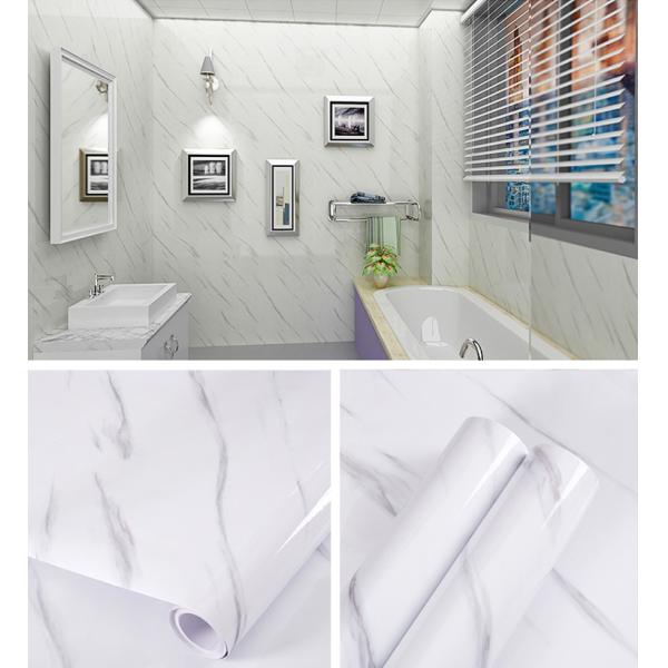 OEM Marble Adhesive Wallpaper Gold Marble Peel And Stick Wallpaper For Bathroom