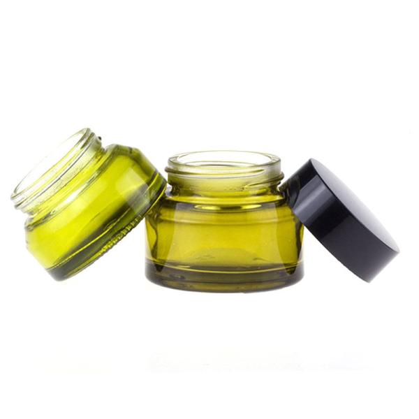 Опарникы цилиндра стеклянных опарников сливк стороны IS09001 ясные прованские зеленые стеклянные с крышками