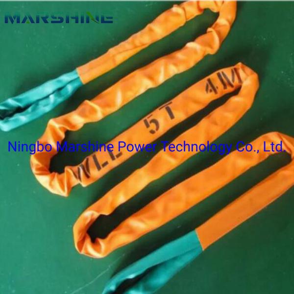 Customizable Color Flat Webbing Lifting Sling With Welded Chain For Aerial Work