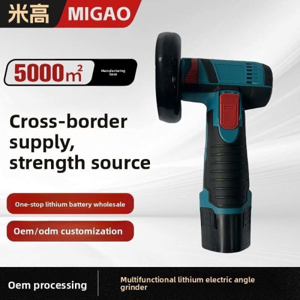 3 Inch 12V Portable Cordless Brushless Angle Grinder Multifunction Adapter Lithium Battery DIY Power Tool