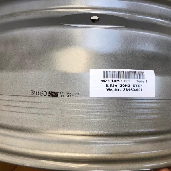 5x130 PCD Porsche 718 Original 20 Inch Forged Alloy Wheels