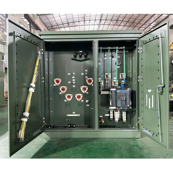 UL 350KVA Residential Pad Mounted Transformer 3 Phse Oil Immersed 12470V To 208Y ANSI C57