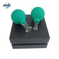 O Massager para a massagem facial das anti-celulites do copo da sução da acupuntura da cara range o corpo do emagrecimento da terapia dos vidros colocando do vácuo