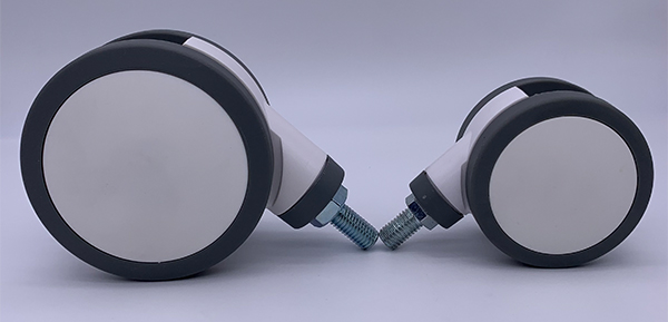 Проступи PU сейфа шарнирного соединения 3 дюймов колеса рицинуса больничной койки мягкой медицинские