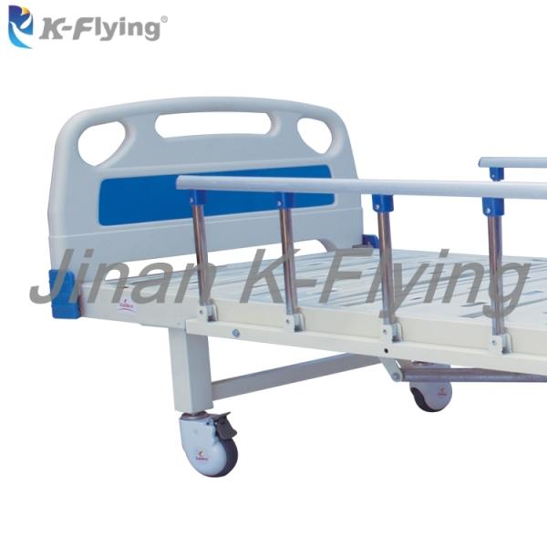 Metal Cold Rolled Steel Movable Flat Hospital Patient Care Bed