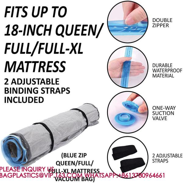 Mattress Vacuum Bag Zip Compression Storage Moving Returns Bag Vacuum Seal Mattress Bag