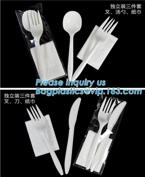Disposable Biodegradable Corn Starch Fork Knife Spoon / Cutlery for Food,compostable disposable CPLA plastic knife with