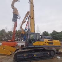 10M máquina escavadora Mounted Pile Driver em condições duras do solo