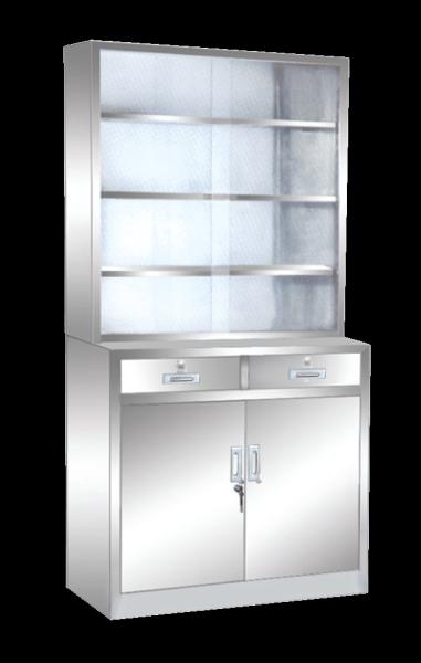 Multi Layer Stainless Steel Medical Cabinet , Metal Medicine Cabinet
