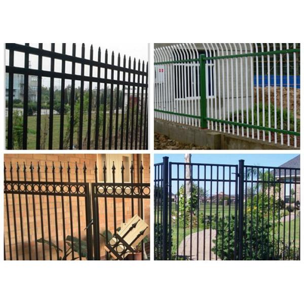 Flat Top Electric Entrance Gates , Automatic Fence Gate Remote Control