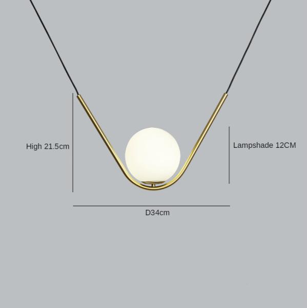 Led Pendant Light Nordic Creative Hanging Lighting Fixture Bar Table Kitchen Dining Room Art Decor Lamp(WH-GP-40)