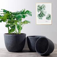 Outdoor Planters Fiber Clay Flower Pots Patio Planters MGO Pot Planter Set Resin Plant Pots