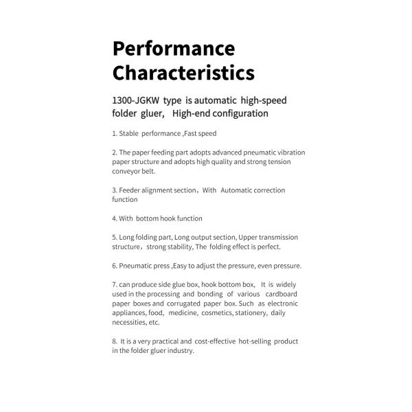 Paper Processing Machinery Dual- Lock Bottom Folding Gluing Machine for Corrugated Boxes