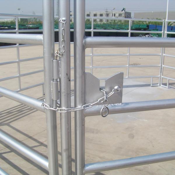 Length 2.1m Height 1.8m Galvanized Livestock Panels For Horse Fence 6 Rails