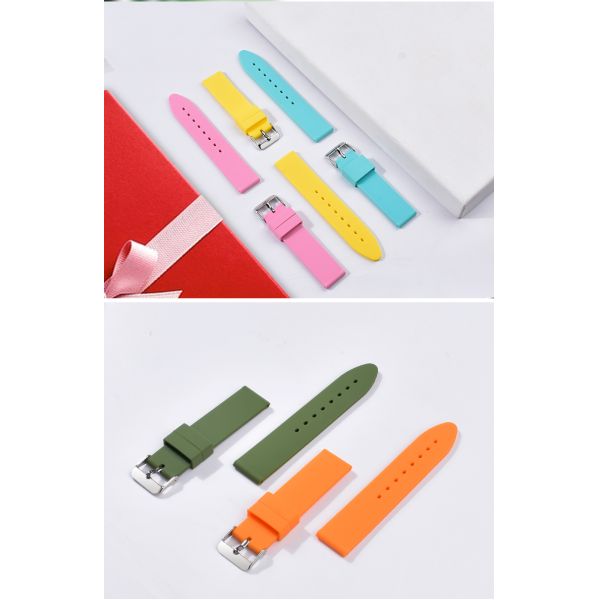 Smooth Surface Silicone Watch Band · 18–24mm | OEM/ODM - China Wholesaler SHX