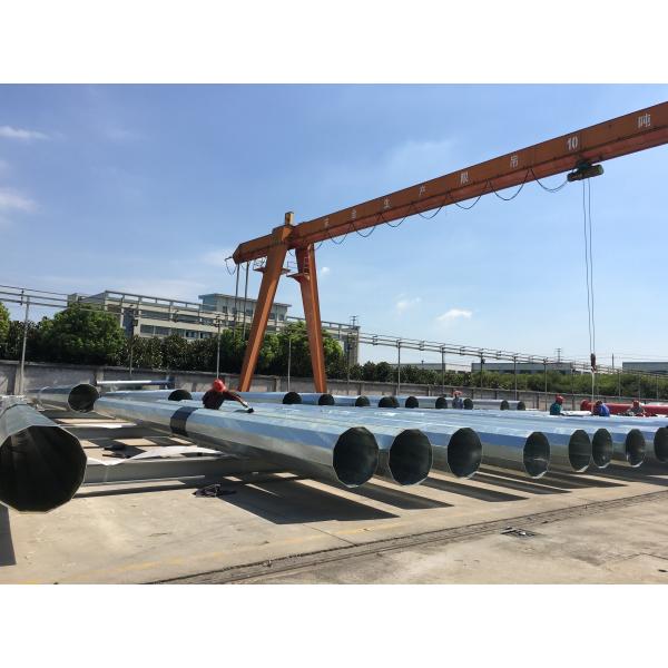 33 кВ Филиппинский стальной силовой столб 90 футов с угловыми руками для распределения энергии