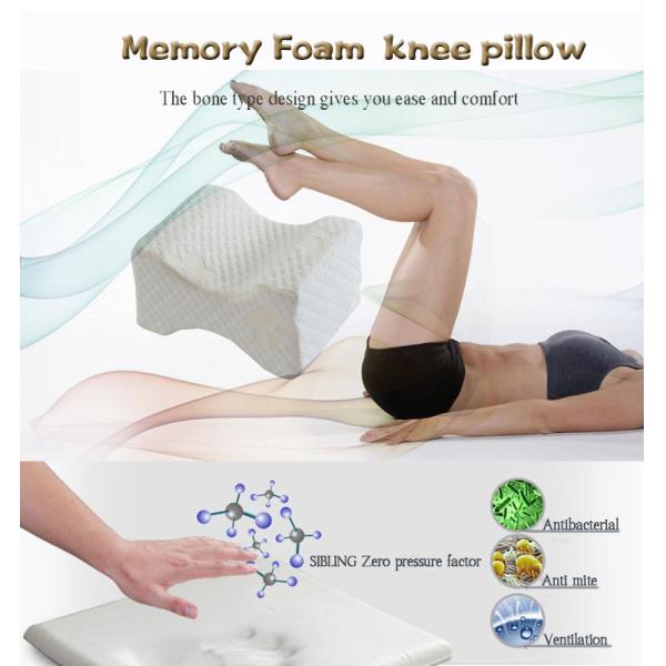 Customized Logo Accepted Ergonomic Design Knitted Cover Memory Foam Leg Rest Wedge Pillow