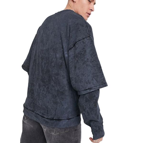 Cotton 160gsm Blank Oversized Sweatshirts Multicolor Mens Embroidered Sweatshirt
