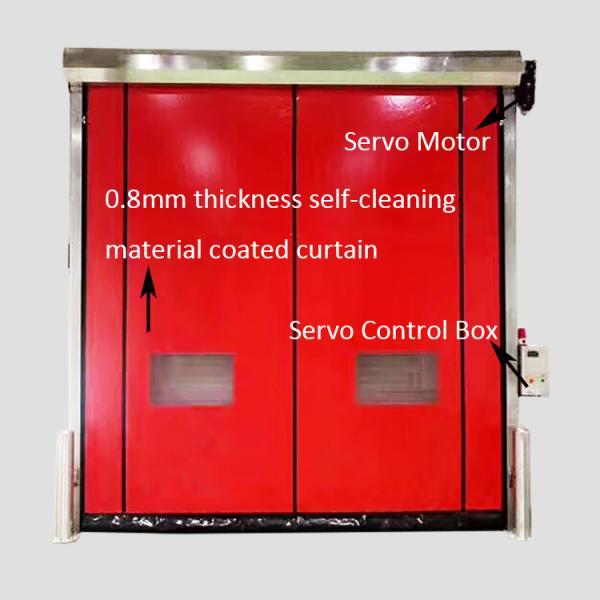 Ремонтируемые пластиковые промышленных роликовые двери без пыли высокоскоростной цип 220в