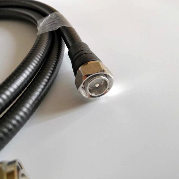 4,3-10 Macho para 4,3-10 Macho 1/2 Superflex RF Cabo Alimentador / Cabo Corrugado Baixo PIM Microondas Coaxial
