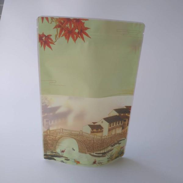 Recycle Food Snack Stand Up k Bags Customized Printing Logo 140 Micron Thickness