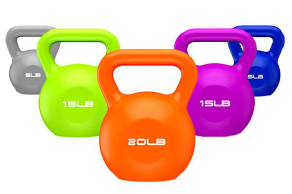 Low Noise Fitness Kettlebells 5KG 10KG 15KG 20KG Kettlebell Set With Soft Grip Handle