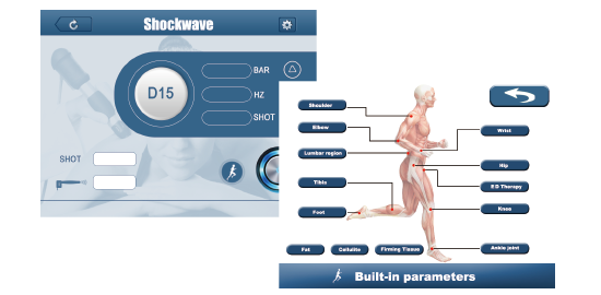 Многофункциональная Ультразвуковая терапия ударными волнами для облегчения боли в шее