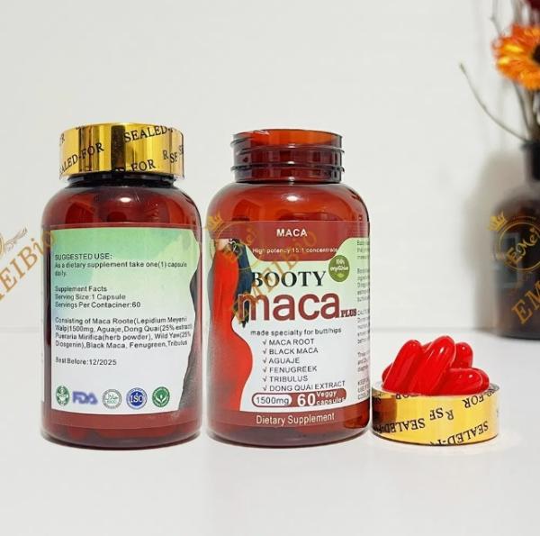 Booty Curve Butt Enlargement Capsules Butt And Hip Enlargement Organic Maca Capsules