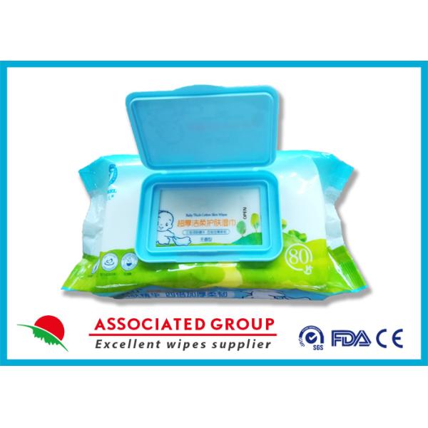 Толстый младенец хлопка влажный обтирает, ткань свободного младенца благоуханием влажная с не- сплетенной тканью