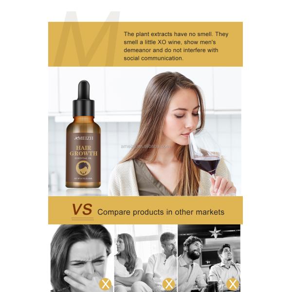 Natural Argan Hair Regrowth Serum Anti Loss With Ginger Essential Oil