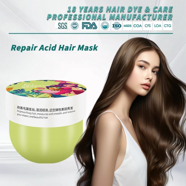 ZHISEJI 500ml Acid Nourish Hair Mask Smoothing Shine  Salon Use Bulk Wholesale OEM
