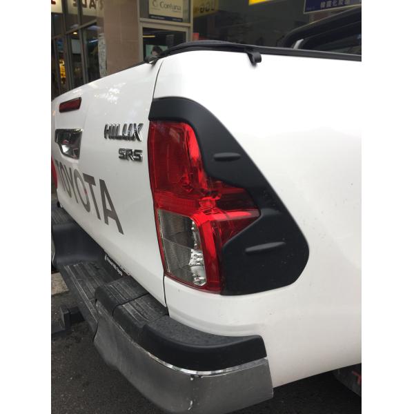 For Toyota Hilux Revo Matte Black Abs 2015-2018 Tail Light Cover Luxury Class