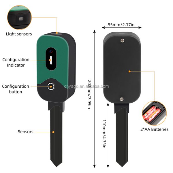 Smart Multifunctional Soil Sensor with Zigbee Connection and IP67 Waterproof for Plant Growth Monitoring