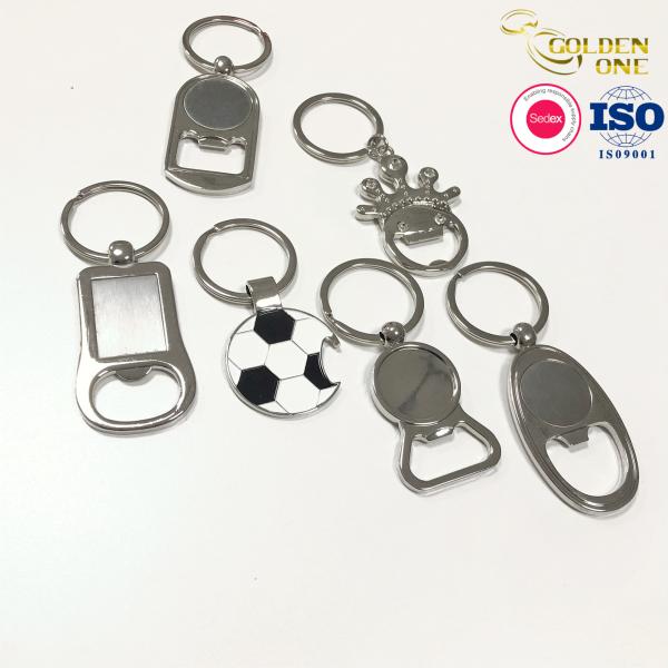 Corkscrew Beer Bottle Opener Keychain Personalized Novelty Metal