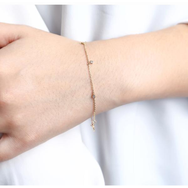 диамант 1.2gram отрезка валика браслета 0.11ct диаманта золота 18K привесной