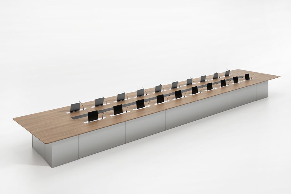 Bespoke Customization Boardroom Conference Table With Power Outlets
