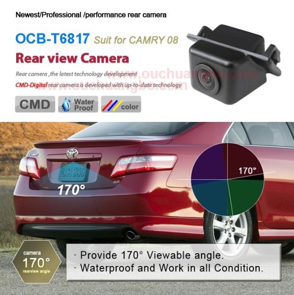 Ouchuangbo Car Night Vision Waterproof Camera Toyota Camry 2008 OV7950 /MT136 /FCCD OCB-T6817
