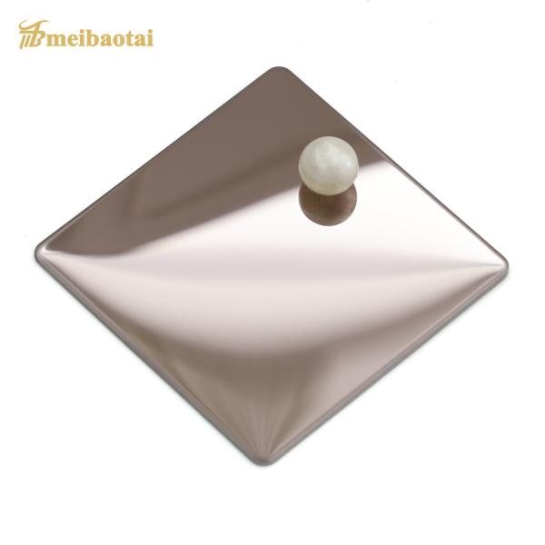 ASTM Cold Rolled Stainless Steel Plate Gold Rose Four Feet Sustainable for Construction and Decoration