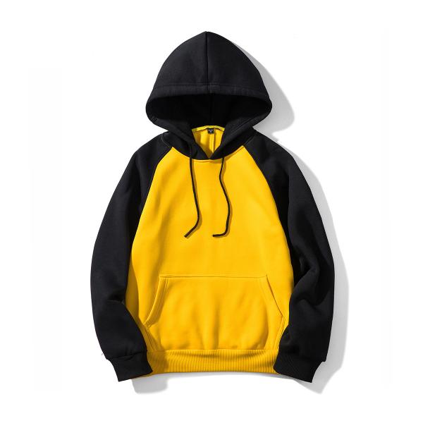 Men's Plus-size Hooded Sweatshirt Winter Streetman Loose White Fleece with Custom Print