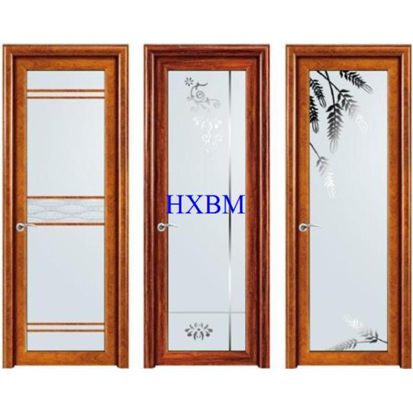 Межкомнатные двери нового дизайна одиночные застекленные алюминиевые для украшения вилл