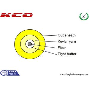 крышка ПВК одиночного режима кабеля оптического волокна 3.0мм крытая на открытом воздухе симплексная