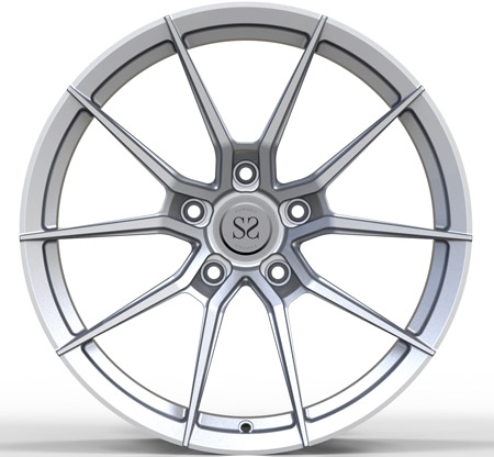 Silver Paint Monoblock Forged Wheels for Porsche Deep Concave Custom 1 Piece Rims