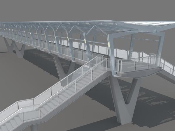 Pedestrian Bridge, Footway bridge, Light steel bridge,prefabricated steel bridges