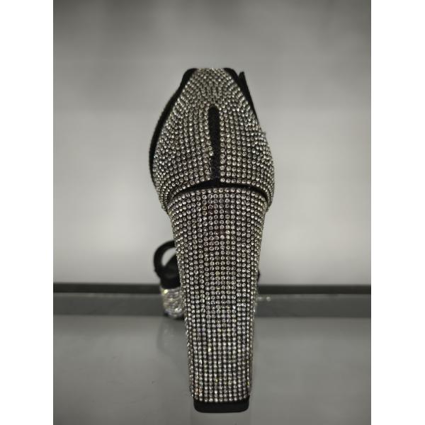 Stylish Womens High Heel Sandals With Chunky Heel Open Toe UK2-7