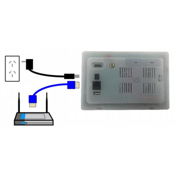 7 Inch Flush Mount Home Automation POE Tablet With Ethernet Port USB Host RS485