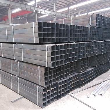 MS Erw Welded Steel Pipe Black Carbon Hot Rolled Square Rectangular Hollow Section Tube