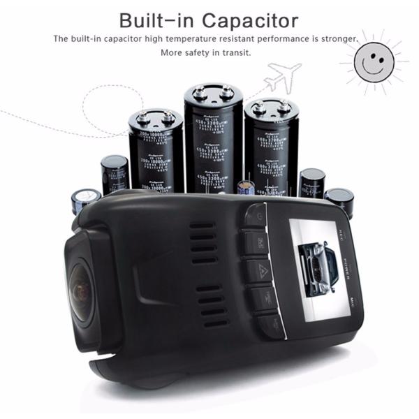 HD 1080P dash camera dual lens Super Capacitor FHD 1080P Novatek 96655 AR0330 6G Lens Video Recorder